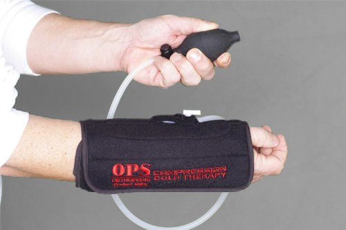 O2 Cold Therapy Gel Pack for the Wrist with Cryo Compression, Universal, Helps Reduces Wrist Pain and Swelling; by Ortho Depot