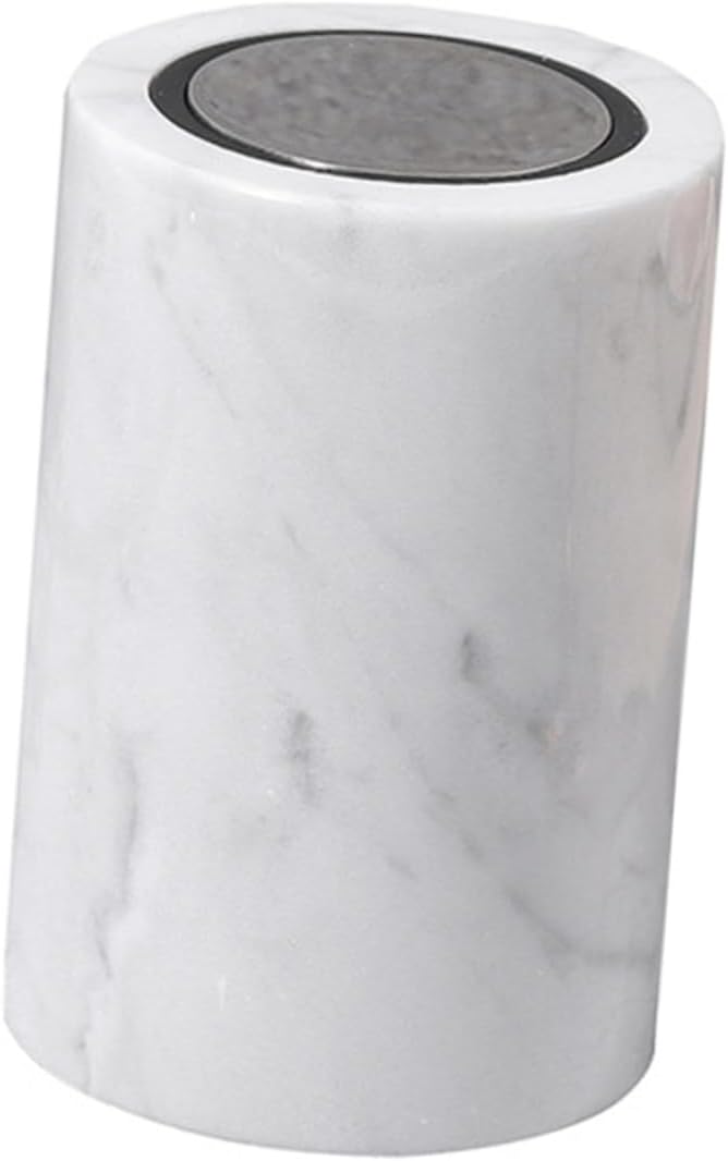 KICHOUSE Fashion Toothpick Holder and Cotton Swab Storage Box Natural for Drawing Room Ornament Automatic Pressure Design for Easy Access for Parties and Home Decor