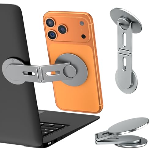 ALAFLY �X�}�z�X�^���h magsafe �R���s���[�^�[���j�^�[�p�g�ѓd�b�z���_�[ �Œ� magsafe �p �N�����v iPhone 17/16/15/14/13/12 �܂肽���ݎ� �ȃX�y�[�X �����^�Ŏ����^�� ���͂Ȏ��� Tesla Model 3