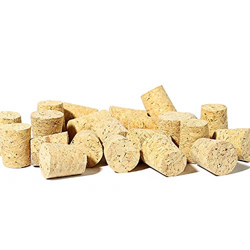 Enkrio #8 Tapered Cork Stoppers Natural Soft Wine Corks Wine Making Crafts Wood Cork Stopper Replacement Corks For Wine Bottles (100Pcs) #TOP1