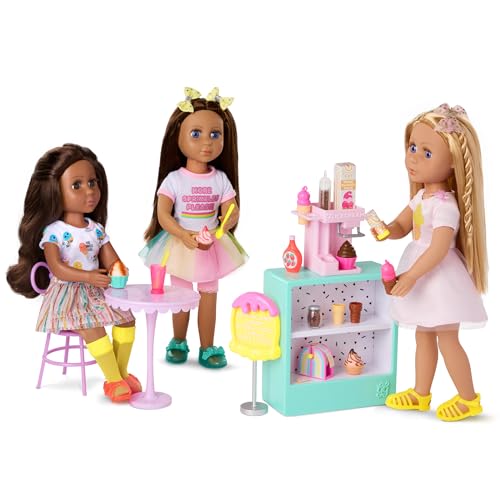 Muñeca Glitter Girls 14 Pulgadas con Set de Helados miniatura 7