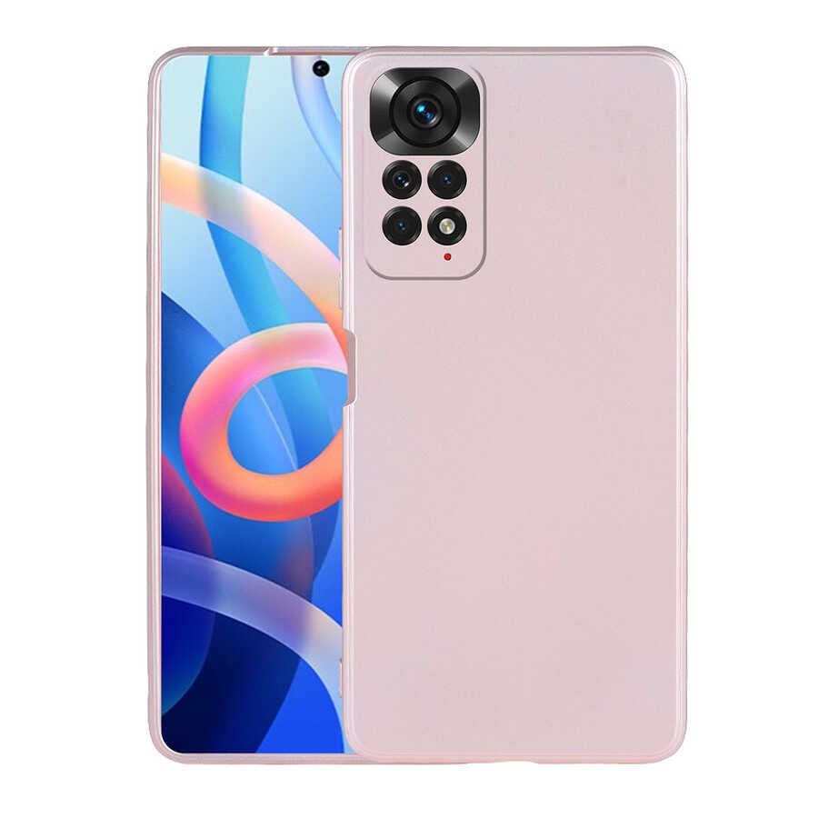 Zore Xiaomi ile uyumlu Redmi Note 12 Pro 4G Kılıf Zore Premier Silikon Kapak Rose Gold