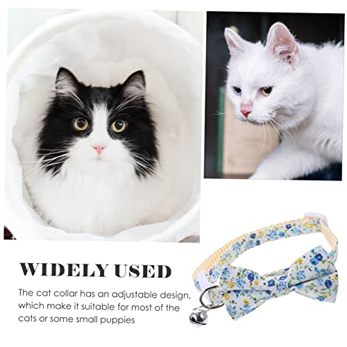 Collar de gatito cómodo que elimina tirones con corbatines decorativos 5