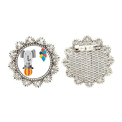 Broche de plata de elefante ideal para lucir en solapas de chaquetas