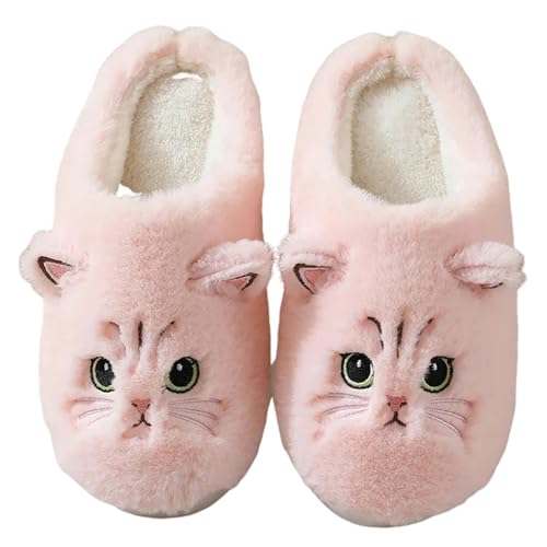 Pantoufles chat en peluche pour soulager les pieds froids des femmes en hiver