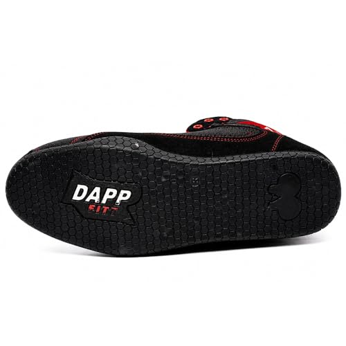 Image of Dapp X-Series Weightlifting Gym Shoes for Men and Women | Leather Suede Exterior | Signature Flat Sole | Padded Interiors for Stability | Smart Cushioning | Wide Toe Box