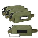 OUUTMEE 4-Pack Tactical Ammo Pouch Loose Sacs, Ammunition Carrier Bag with ID Patches