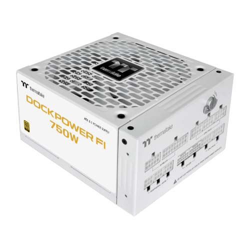 Image of Thermaltake Dockpower FI Snow 750W ATX 3.1 Modular 80+ Gold Power Supply