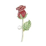 Incluye caja de regalo, el broche de cristal de rosa es un gran regalo para el día de la madre, aniversario, boda, cumpleaños, Navidad, día de San Valentín, regalo de graduación para hermana, madre, abuela, hija, esposa, novia, tía, amiga o para ti misma.