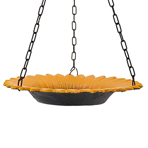 Hanging Bird Bath For Outdoors | Bird Bath With Sunflower Design #TOP6