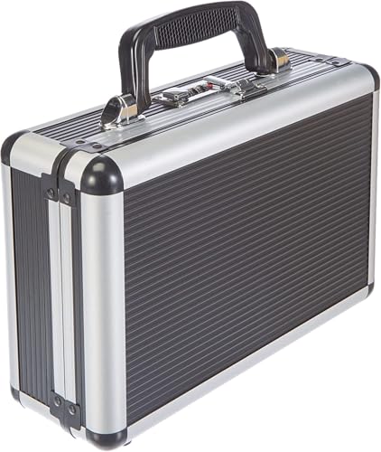Domus CPP01 Arregui – Maletín Porta Pistolas con Cerradura de Combinación, Aluminio con Revestimiento ABS, Interior Acolchado Antigolpes, Mango Ergonómico de Goma, Seguridad y Protección Profesional