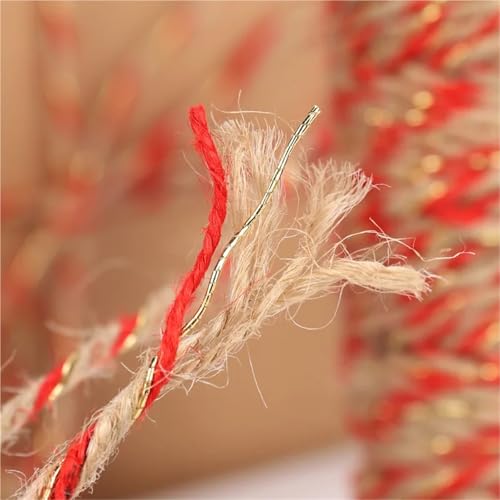 Cuerda trenzada mixta de cáñamo con alambre de varios hilos para un embalaje creativo y firme 6