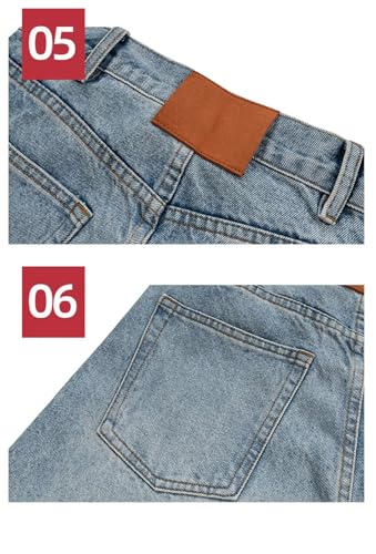 Men's and Women's Vintage Jeans Wide Leg Pants High Street Washed Vintage Distressed Denim Pant4