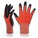 Price comparison product image DEX FIT Nitrile Work Gloves FN320, 3D Comfort Stretch Fit, Power Grip, Durable Foam Coated, Thin & Lightweight Premium Nylon, Machine Washable, Red 10 (XL) 3 Pairs