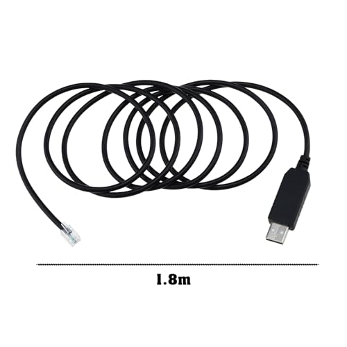LT Easiyl USB to RJ9 Cable Telescope Console Upgrade Cable 1.8m USB to RJ9 Data Transmission Cord Compatible with Celestron NexStar 4SE NexStar 6SE NexStar 8 SE