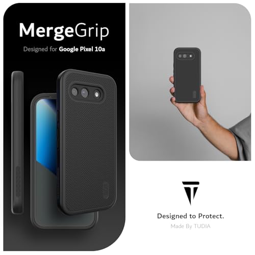 Image of TUDIA MergeGrip Magsafe Compatible for Google Pixel 10a Case - Matte Black