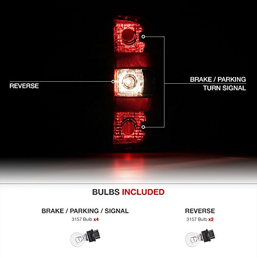 Vipmotoz Smoke Red Lens Tail Light Lamp Assembly For 2007-2013 Chevy Silverado 1500 2500Hd 3500Hd Pickup Truck, Driver & Passenger Side #TOP2