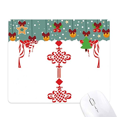 Tapis de souris lanterne rouge pour une décoration de bureau festive