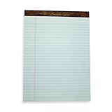 ALL-STATE LEGAL Premium Pad, Letter Size Legal Pads, 60 Point Double Thick Backer, Legal Ruled, White, 1 Dozen