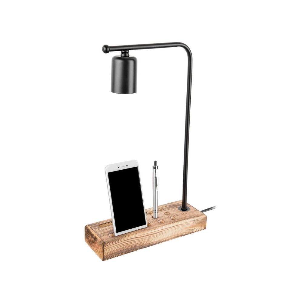iperbriko Lampada da scrivania con porta cellulare Vito 24 xh. 39 cm