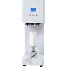 Commercial Soda Can Sealer, Automatic Can Sealing Machine with Intelligent Counter & LED Display, 370W Electric Canning Machine for Aluminum Cans, Glass & Plastic Cans, Height Adjustable, 4-6 S/Times