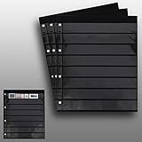 Prophila Collection 3 doppelseitige Einsteckblätter schwarz 8zeilig