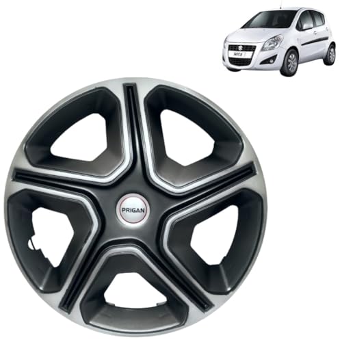 Image of Prigan Ritz Grey Silver Wheel Cover 14 inch, for Ritz (Set of 4 Pcs) (Press Fitting) Model Name- Nexon Grey Silver 14