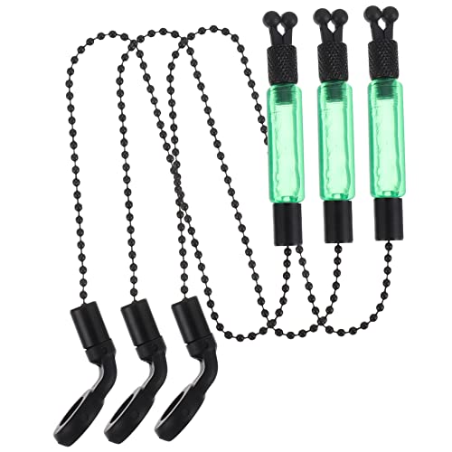 Hemoton 3pcs Fishing Alarm Set Metal Line Alarms for Night Fishing Fish Bite Indicator on Rod