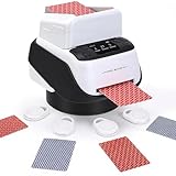 Haedswer Automatischer Karten Austeiler mit 4 Fernbedienungen, 360° Drehung für 1–4 Decks, Karten Verteiler, 2–8 Spieler, Eingebaute Spielmodi, Wiederaufladbar, Leise für Poker, UNO, Texas Holdem