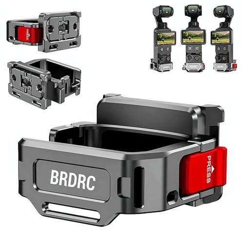 For DJI Osmo Pocket 4��p �g���A�_�v�^�[ �N�C�b�N�����[�X �t���[�� 1/4�l�W��/�R�[���h�V���[�}�E���g�t�� �A���~���� �y�� ���� �T�C�h���b�N �O�r/���B��_/GoPro�}�E���g�Ή� for DJI Osmo Pocket 4�p