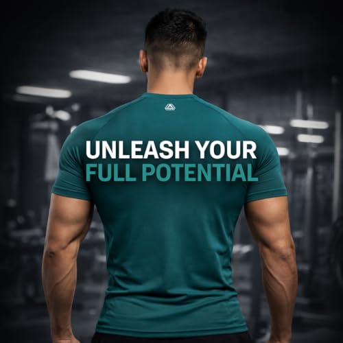 Image of Men's Half Sleeve Compression T-Shirt, Athletic & Sports Tights for Fitness Moisture Wicking, Enhances Circulation, Reduces Muscle Fatigue
