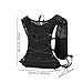 Vaveren Running Vest for Women Men Outdoor Sports Bag Lightweight Breathable Water Pack Hydration Vest for Cycling Marathoner Jogging, Black