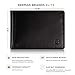 SERMAN BRANDS Mens Slim Bifold Wallet RFID Blocking Minimalist Front Pocket Full Grain Leather Wallets for Men - Thin & Stylish (Jet Black Elite)