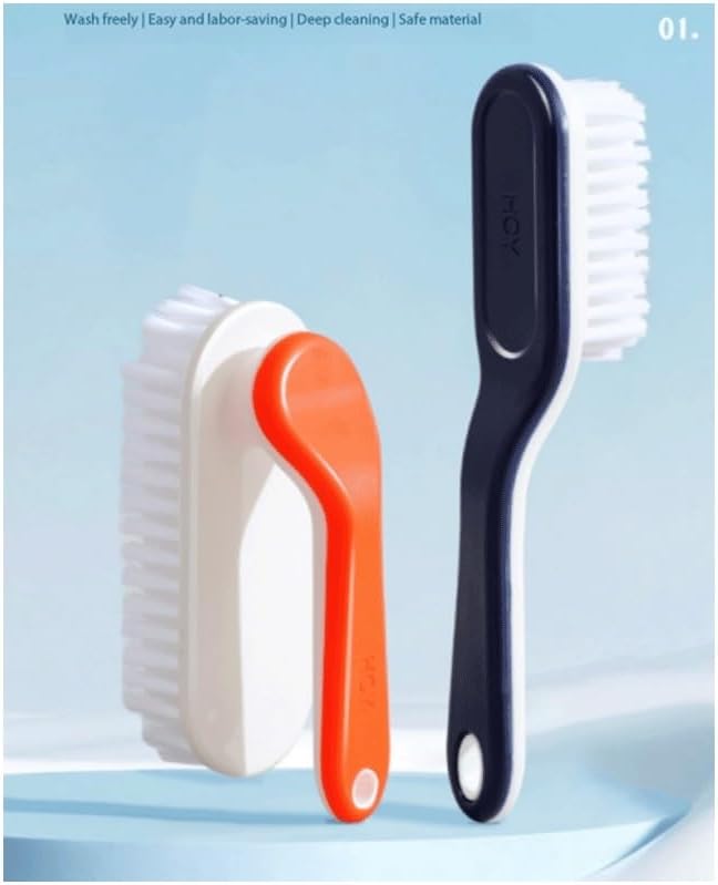 Multi-Functional Long Handle Shoe Brush Hangable Plastic Household Clothes Cleaning