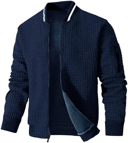 SAVKOOV Men's Bomber Jacket, Lightweight, Casual Varsity Style