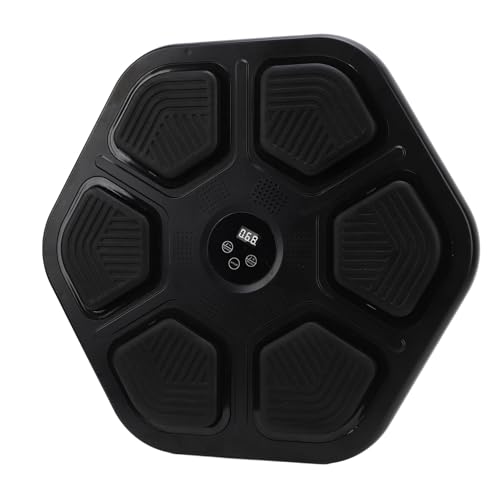Rcniso Intelligent Bluetooth Music Boxing Machine, Surround Stereo Shock Absorption Cold Light Strip Musical Boxing Machine for Amateur Training