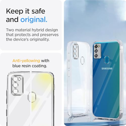 Image of Jkobi Back Cover for Samsung Galaxy M30s | Samsung Galaxy M21 (Silicone Clear Shockproof Case with Camera Protection | Soft and Flexible | Transparent)