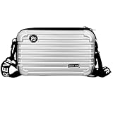 kleine koffer handtasche Einfach zu Tragen: Kompakt mini handtasche mit stilvollem, verstellbarem Schultergurt, kann als Umhängetasche, Umhängetasche oder Handtasche verwendet werden. Mehrere Verwendungsmöglichkeiten bieten Ihnen mehr Auswahlmöglichkeiten. Diese kompakte Handgepäcktasche passt problemlos in Ihr Gepäck, sodass Sie sie bequem tragen und die Hände frei haben, egal ob es sich um eine kurze Geschäftsreise, eine lange Reise oder Ihren täglichen Pendelverkehr handelt