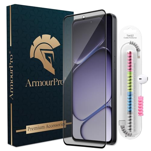 Image of ArmourPro Anti Glare Matte Tempered Glass for OnePlus Nord CE 6 Lite, Anti-Fingerprint Screen Protector, 9H Scratch Resistant, Smooth Touch, Easy Installation Kit with Cable Protector