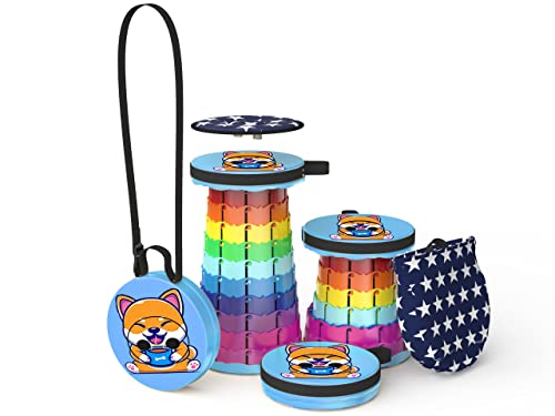 Image of Alevmoom Folding Stool, Adjustable, Portable, Lightweight, Safety and Stability, Multi-Application