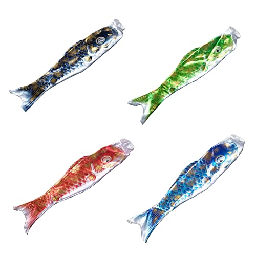 ＡＷＨＡＯ 4x da Carpa Japonesa da Carpa Japonesa Ao Ar Livre Pendurado Decoração da Carpa Japonesa, 80cm