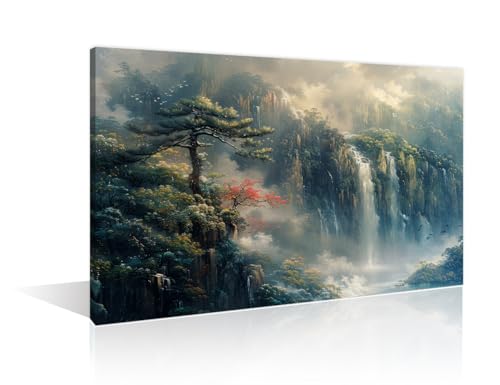 Toile paysage chinois pour transformer un mur vide en un espace relaxant