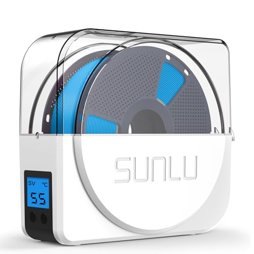 SUNLU Official Filamento Dryer S1 PLUS with Fan, Libre de Humedad Secadora Filamento 3d, Fácil de Usar y Portátil, Secador de Filamento 3D PLA PETG ABS Nylon TPU, SUNLU Secador Filamento S1+, (Blanco)