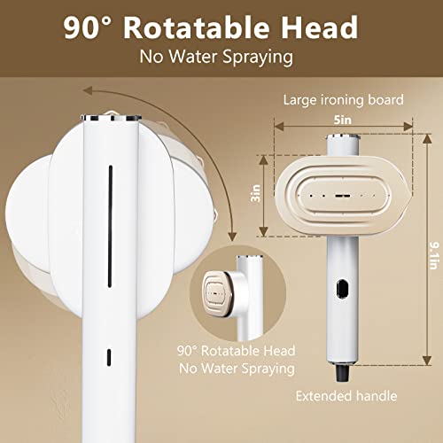 Steamer For Clothes,1200W 2-In-1 Small Handheld Portable Travel Clothes Steamer,Mini Steam Iron For Travel And Home,White Garment Steamer #TOP2