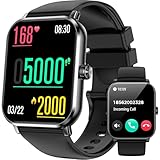 Smart Watches for Men Women(Answer/Make Calls), 1.83' HD Touchsreen, 120+ Sports Modes, 5 ATM Water-Resistance, Heart Rate/Sleep/Step Monitor, Timer, Calories, Activity Tracker for Android/iOS