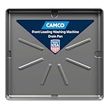 Camco Washing Machine Drain Pan - 31-inches x 35-inches (OD); 29-inches x 33-inches (ID) - Pewter (20788)