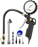 GERCHWAY Reifenfüller mit Manometer – Präziser Druckluft...