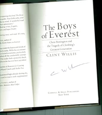 The Boys of Everest: Chris Bonington and the Tragedy of Climbing's Greatest Generation First Edition book cover