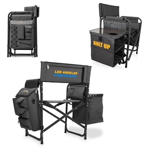 Image of Picnic TIME NFL Unisex-Adult NFL Fusion Camping Chair with Side Table and Soft Cooler, Beach Chair for Adults, Lawn Chair