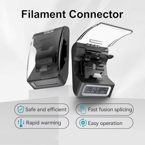 Łącznik filamentu do drukowania 3D, szybkie nagrzewanie do 240°C, zawiera tuleje PTFE, kompatybilny z 1,75 mm PLA ABS PETG PA PC, połącz uszkodzony filament
